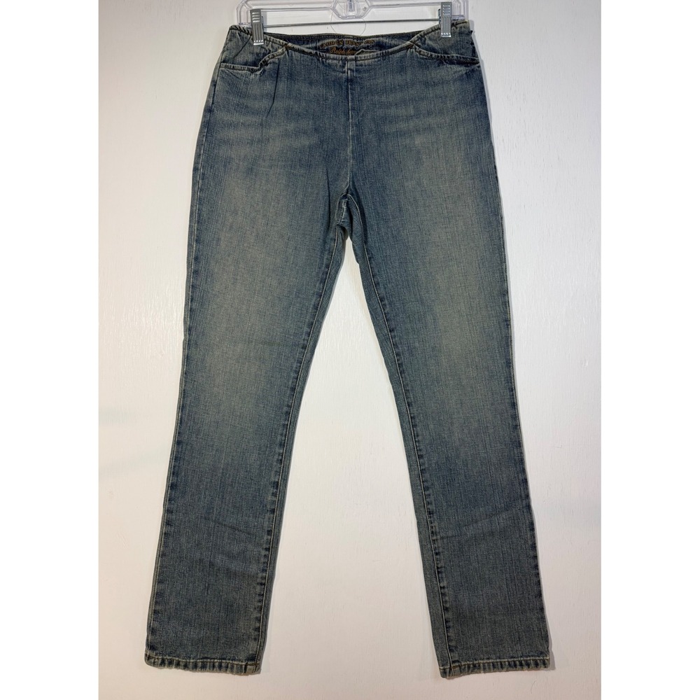 Lauren Ralph Lauren Side Zip Straight Leg  Vintage Jeans Blue Denim Size 4